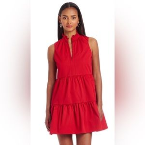 Amanda Uprichard Saffron Sleeveless Ruffle Dress